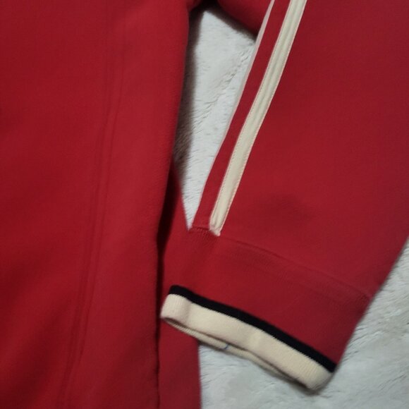 Mondetta sport zipup RED sweater Canada Flag patch size L JACKET Vintage men's - Picture 10 of 12